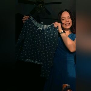 Navy Blue Pajama Set